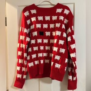 Warm and Wonderful black sheep sweater